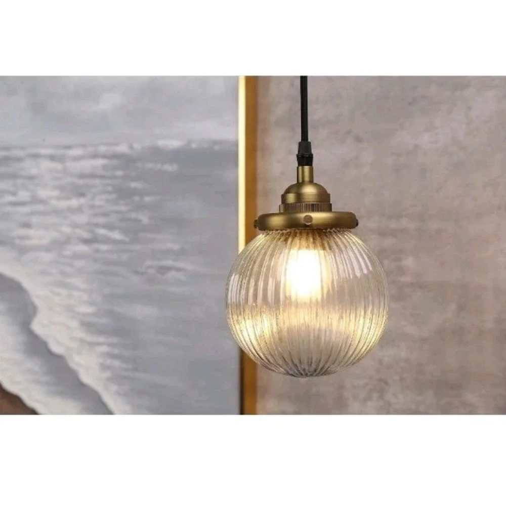 Yosoan 1-Light Vintage Kitchen Hanging Pendant Light Fixture, Single Hardwire...